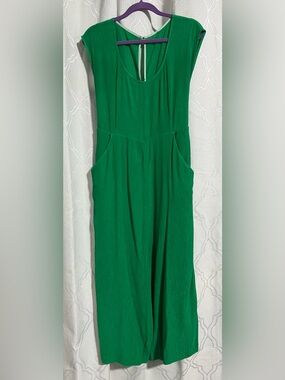 Anthropologie Kelly Green Jumpsuit